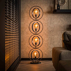 JLC KREATION Lampadaire moderne en métal avec anneaux orientables BONY 2