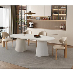 JLC KREATION Table à manger organique en fibre de ciment 220cm ORKA ...