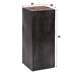 Acheter JLC KREATION Colonne de fleurs en bois et métal Hauteur 70cm TARA