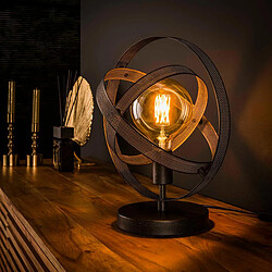 JLC KREATION Lampe à poser design en métal perforé JUPITER