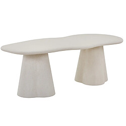 JLC KREATION Table à manger organique en fibre de ciment 220cm ORKA pas cher