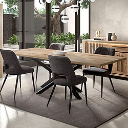JLC KREATION Table à manger extensible 190-240 cm SANTORINI