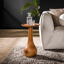 JLC KREATION Table d'appoint organique en bois d'acacia ELODIE