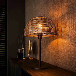 JLC KREATION Lampe à poser design en métal avec abat-jour MARA