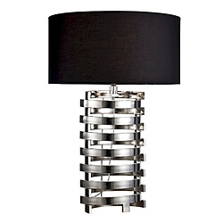 JLC KREATION Lampe à poser design en métal chromé VALENTINA