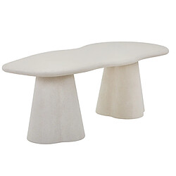 JLC KREATION Table à manger organique en fibre de ciment 220cm ORKA