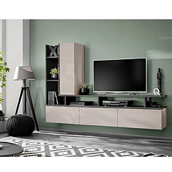 JLC KREATION Ensemble tv mural suspendu moderne NAPOLI