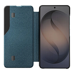 Avizar Étui Clapet pour Galaxy S26 Conception Bi-Matière avec Fonction Support Bleu canard pas cher