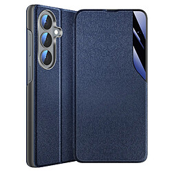 Avizar Étui Clapet pour Galaxy S26 Conception Bi-Matière avec Fonction Support Bleu nuit