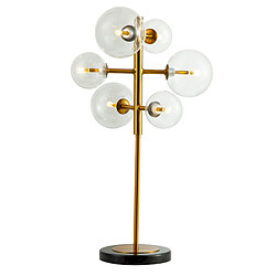 JLC KREATION Lampe à poser dorée avec globes LUCIA