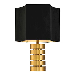 JLC KREATION Lampe à poser laiton doré avec abat-jour PURA