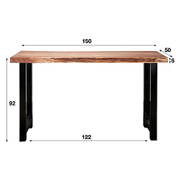 Acheter JLC KREATION Table de bar en bois massif TRONC