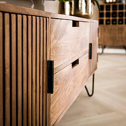Acheter JLC KREATION Meuble TV en bois de manguier 2 portes et 2 tiroirs ATEKA