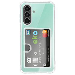 Avizar Coque pour Galaxy A26 avec Porte-cartes Intégré et Coins Renforcés Transparent