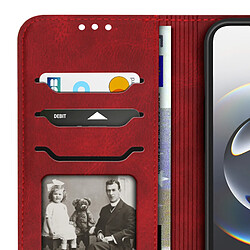 Avis Avizar Étui Portefeuille pour iPhone 17e Motif Chaton avec Fonction Support Rouge