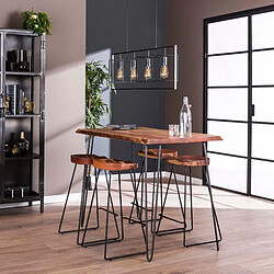 Avis JLC KREATION Table haute en bois d'acacia massif 130cm EDITO