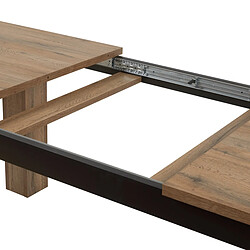 JLC KREATION Table à manger en bois extensible PEDRO pas cher