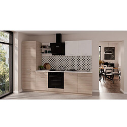 Acheter JLC KREATION Cuisine complète blanc et bois 270cm TIA