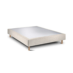Leafsleep Ensemble Spring Visco et Sommier Pearl - Cama et Matelas Taille 200 x 120 cm Hauteur 62 cm