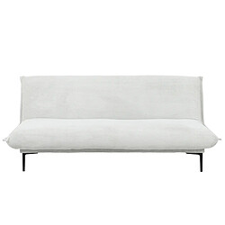 JLC KREATION Canapé lit moderne en tissu gris SAMY