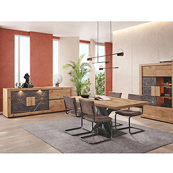 Avis JLC KREATION Table de salle à manger moderne avec pied design 200cm RACHA