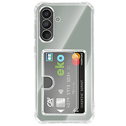 Avizar Coque pour Galaxy A53 avec Porte-cartes Intégré et Coins Renforcés Transparent