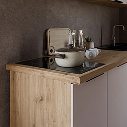 Acheter JLC KREATION Cuisine complète moderne beige et bois 180cm ELISA