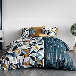 Atelier du coton Parure housse de couette 100% coton 57 fils floris 
