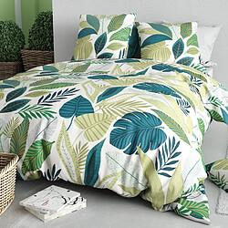 Atelier du coton Parure Housse De Couette 100% Coton 57fils Tropicalia pas cher