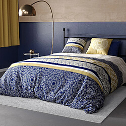 Atelier du coton Parure de couette 100%coton 57fils/cm2 connexions 