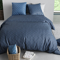 Atelier du coton Parure Housse De Couette 100% Coton 57fils Azura pas cher