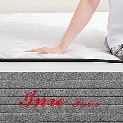 Matelas 140x200 cm INRE, Mousse HR, Épaisseur 20cm, Confort Ferme, 7 Zones Ergonomique