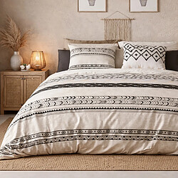 Atelier du coton Parure de couette 100%coton 57fils/cm2 bohème 