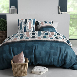 Atelier du coton Parure de couette + 2 taies 100% coton 57fils mistri 