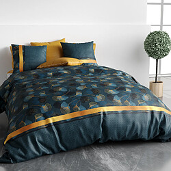 Atelier du coton Parure housse de couette 100% coton 57fils ginko pas cher