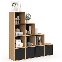 Idmarket MEUBLE RANGEMENT EN ESCALIER