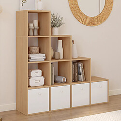 Idmarket MEUBLE RANGEMENT EN ESCALIER