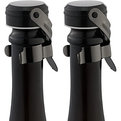 Vendos85 2 Bouchon de vin et champagne réutilisable en inox et silicone