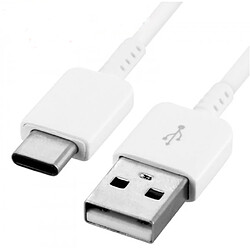 Cable USB- Type C Chargeur Blanc pour Samsung Galaxy A8 / S9 / S9Plus Blanc Little Boutik® 