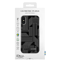 Avis IDEAL OF SWEDEN Coque pour iPhone X / XS Rigide en Plastique Motif Puzzle Géométrique Noir