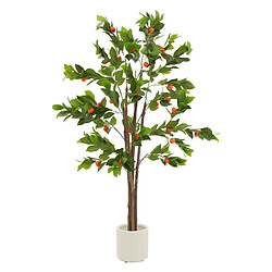 ML-Design Oranger artificiel Plante artificielle en pot Agrumes Arbre artificiel en pot 16