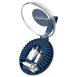 Vonmaehlen VONMAHLEN Câble tout-en-un USB A/micro USB+USB C+Lightning MFI Allroundo® Bleu