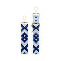 BigBen Bandoulière pour Téléphone Universelle Lanière Motif Brésilienne Bleu
