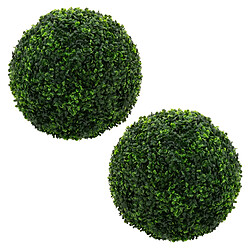 ML-Design Set de 2 boules de buis artificielles Jardin Plante artificielle Arbre de décora