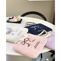 Avis Sac à Tablette & Carnet Style Coréen Ins - Broderie Mignonne & Ficelle Bow - Protection Sac à Main Polyvalent & Stylish-Rose 15-15.6 inches
