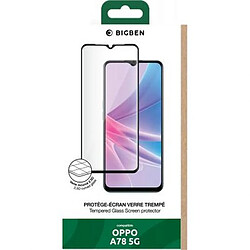 BigBen Connected Protège-écran pour Oppo A78 5G en Verre Trempé 2.5D Transparent
