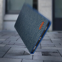Avizar Housse pour Samsung Galaxy Tab S5e Rangements Cartes Fonction Support Fin Bleu pas cher