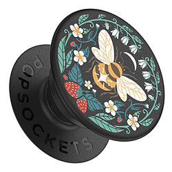 PopSockets Pop Grip pour Smartphones Standard Design Abeille Boho Noir