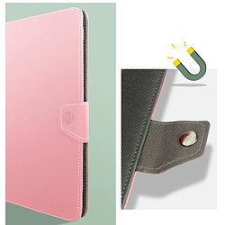Avizar Housse pour Tablette 10 Pouces Universelle Effet Cuir Vieilli Support Vidéo Rose pas cher