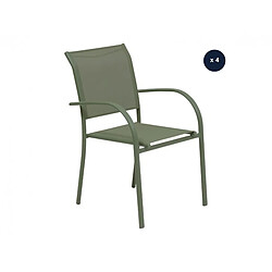 Lot de 4 fauteuils de jardin en texaline Piazza Laurier - Hespéride